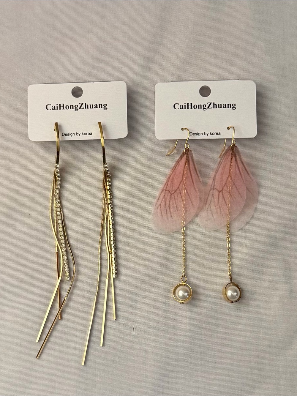 New Glam Rhinestone Tassel Statement Earrings $15 Each